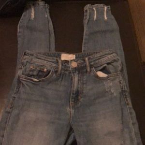 Gilded intent high rise ankle skinny